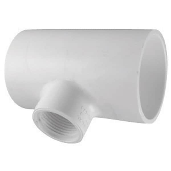 Pinpoint Charlotte Pipe & Foundry PVC024013300 SxSxfpt PVC Schedule 40 Tee 1 x 1 x 0.75 PI150914 - main